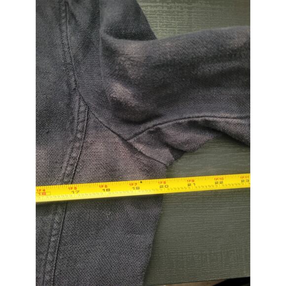 J.Crew 100% Linen Raw Hem Washed Utility Blazer Jacket M Navy Preppy Military - Picture 6 of 8